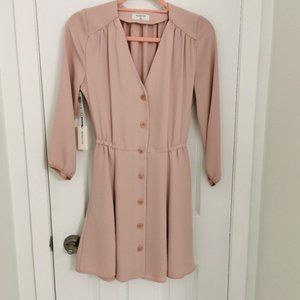 BABATON PINK MINI DRESS, SIZE XS